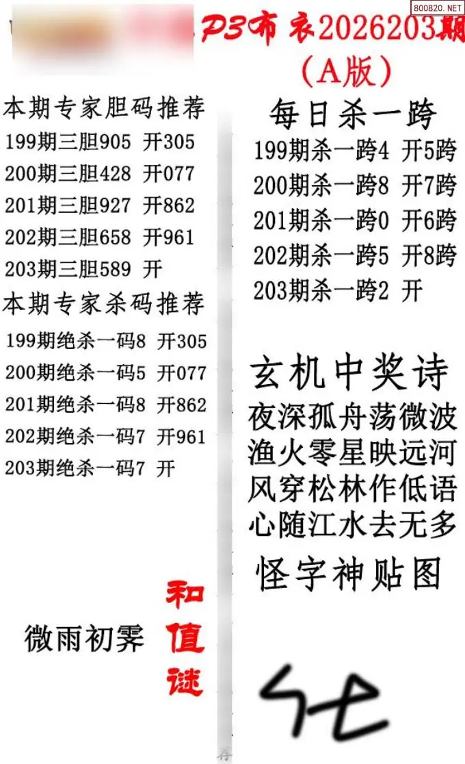 p3牛彩布衣A版