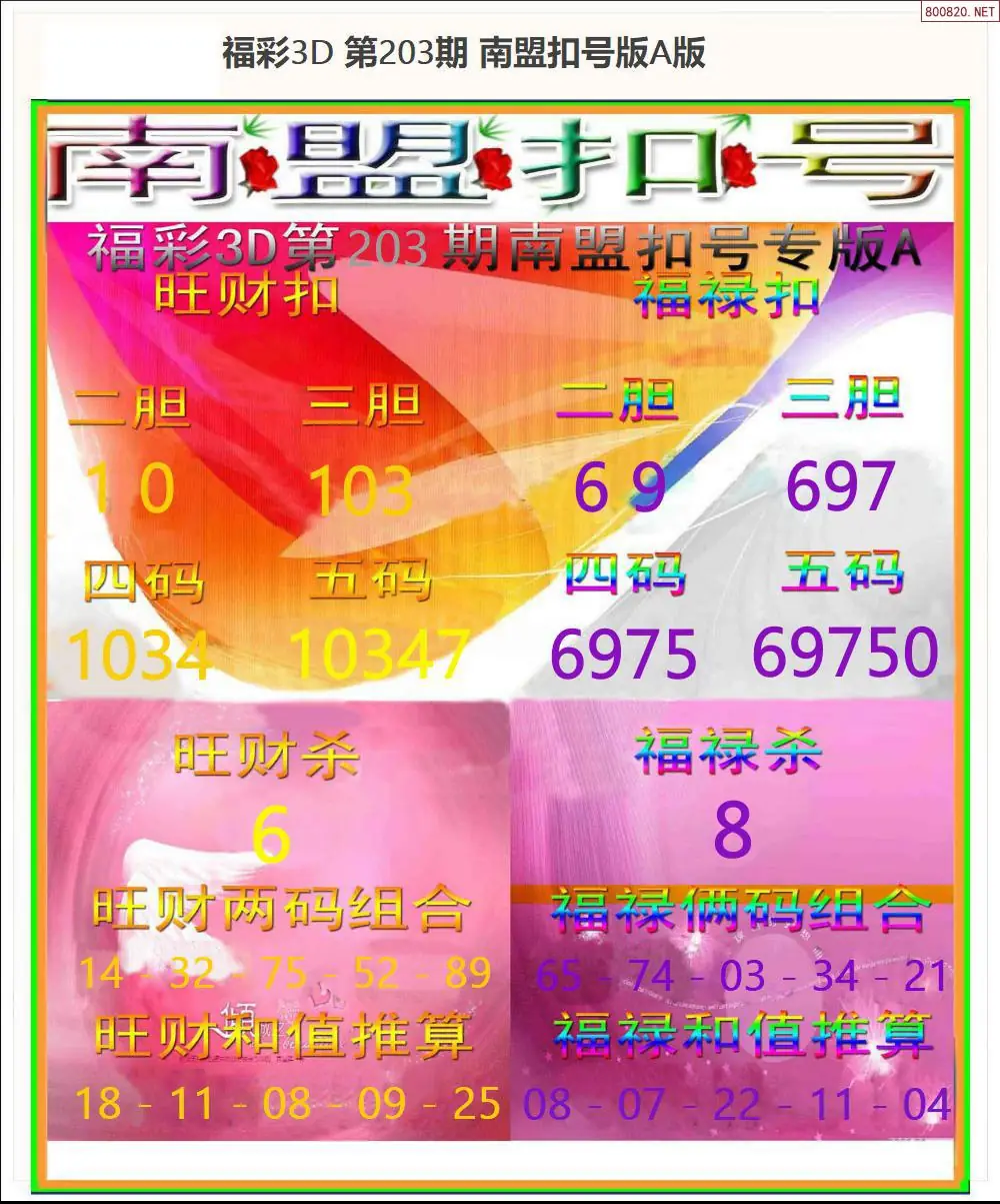 A183南盟扣号A版