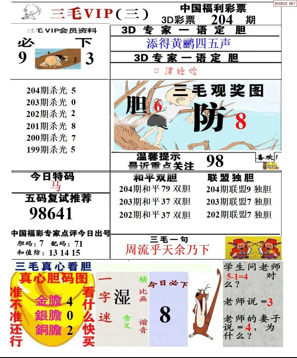 A234三毛VIP三版