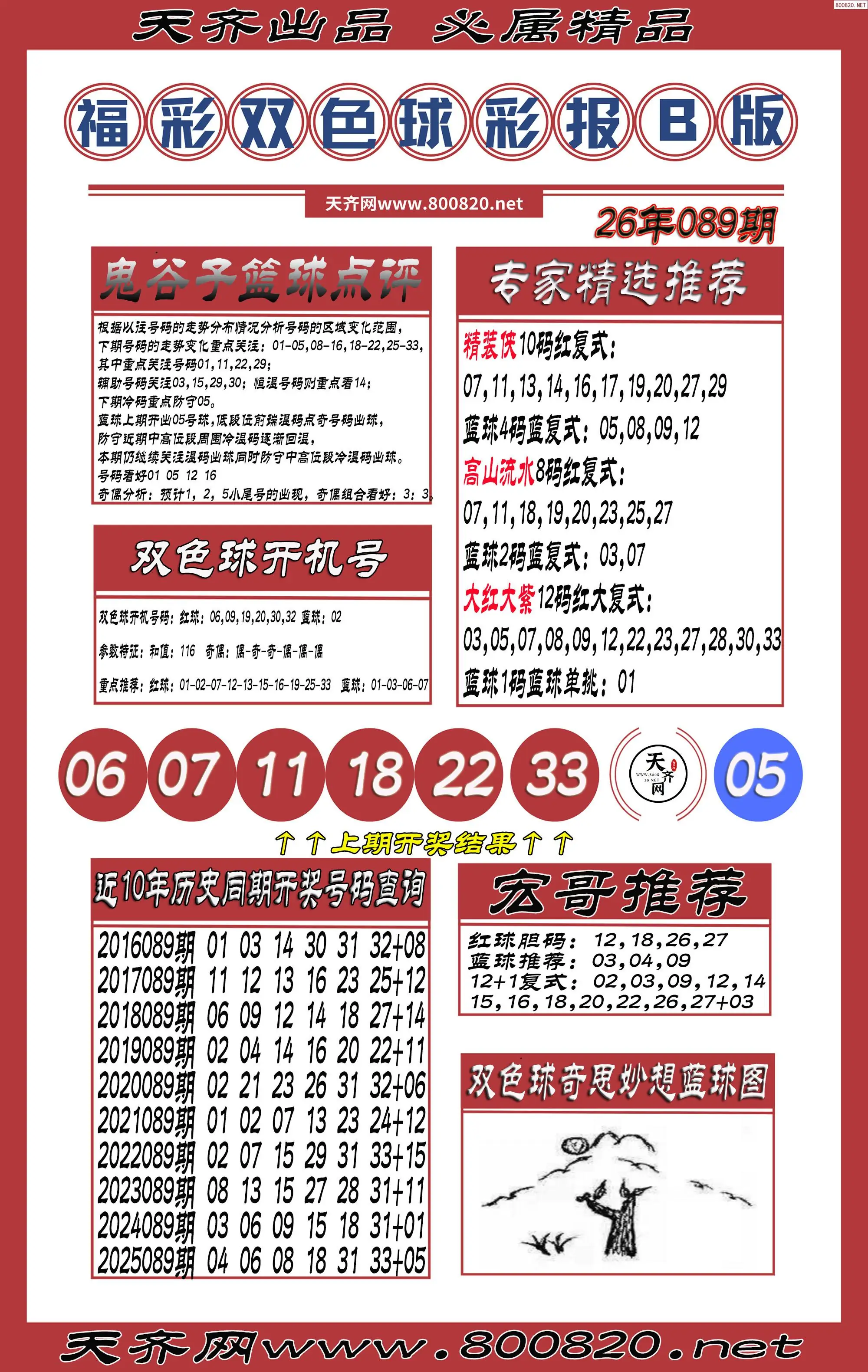 双色球彩报B版