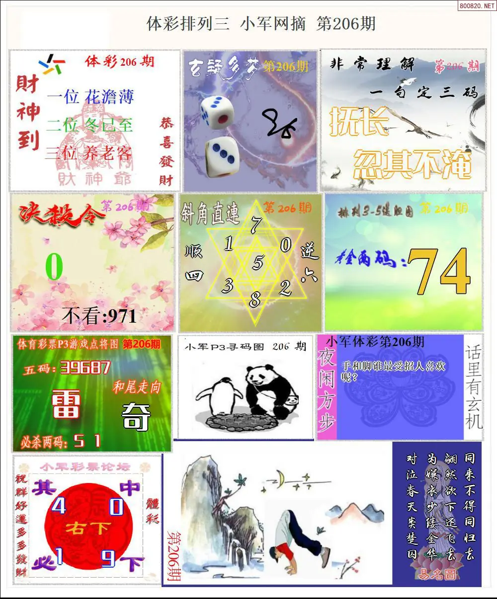 体彩P3小军网摘版