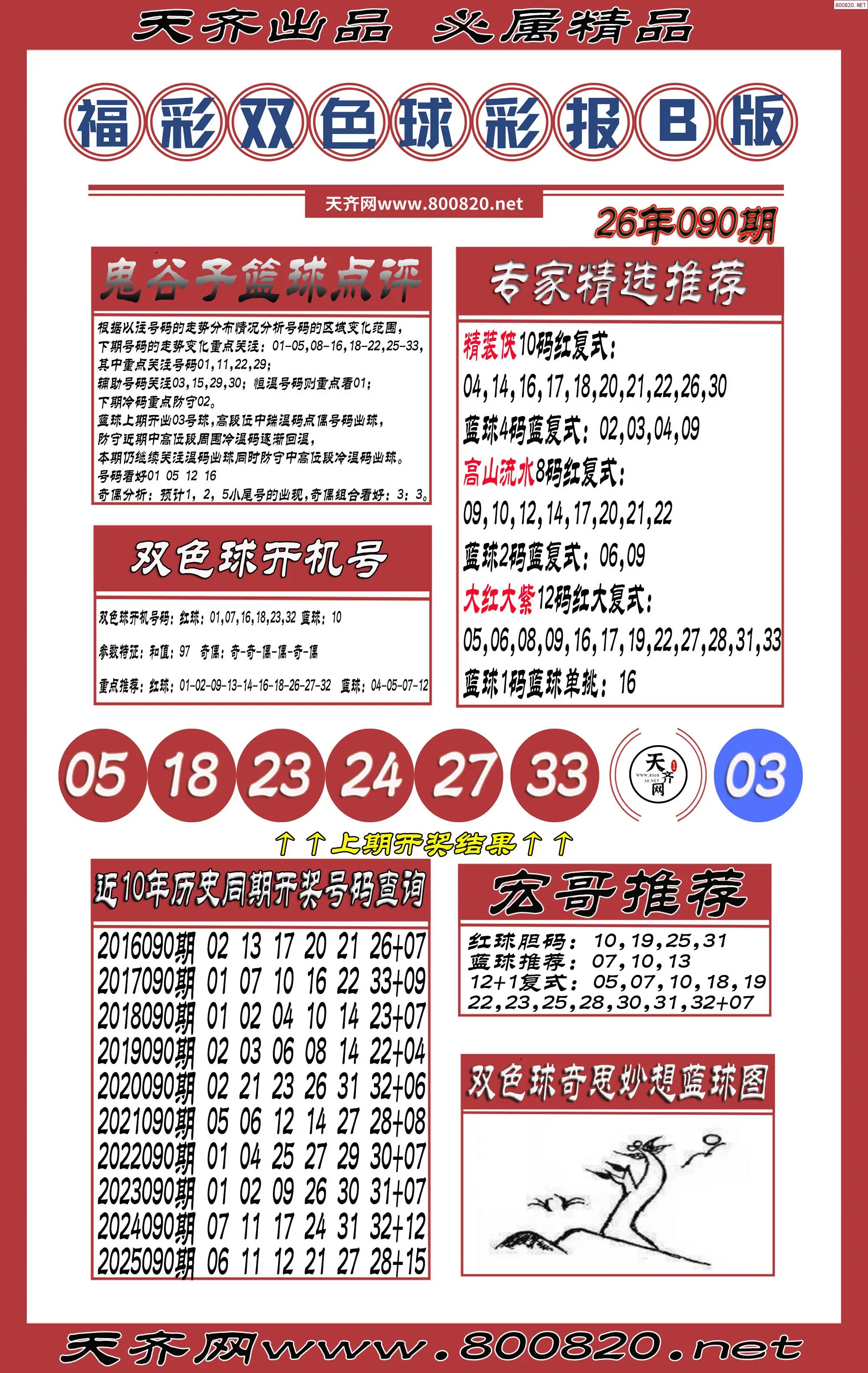 双色球彩报B版