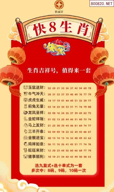 快乐8生肖幸运码