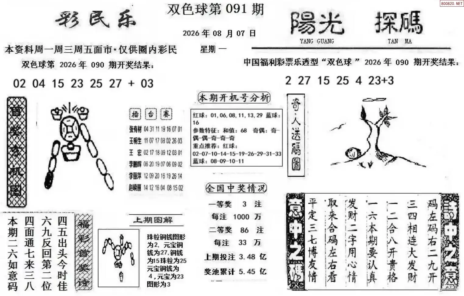 彩民乐+阳光探码图文版