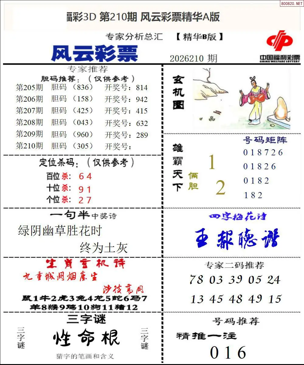 A170风云彩票精华B