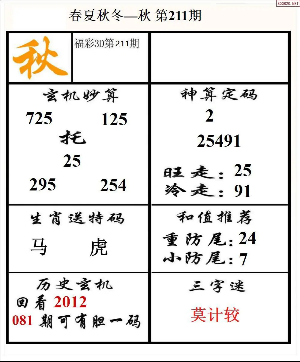 A191春夏秋冬3版
