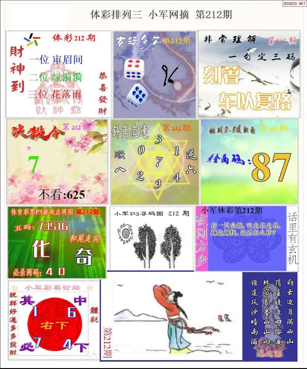 体彩P3小军网摘版