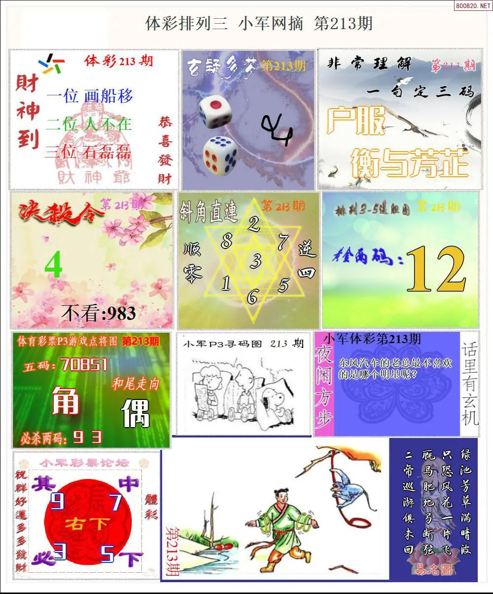 体彩P3小军网摘版