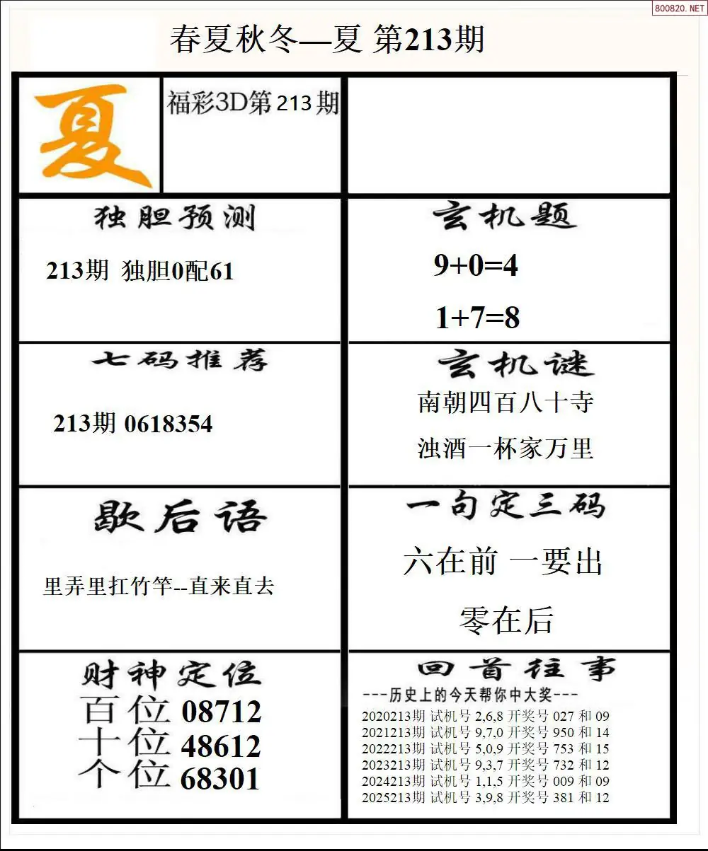 A190春夏秋冬2版