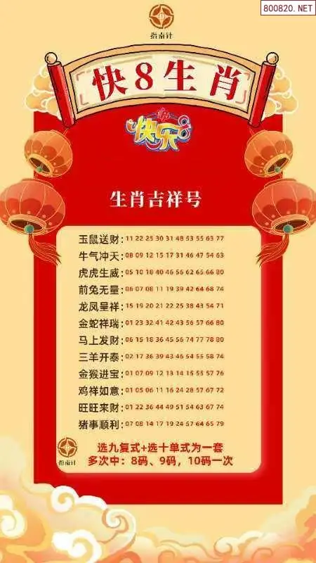 快乐8生肖幸运码