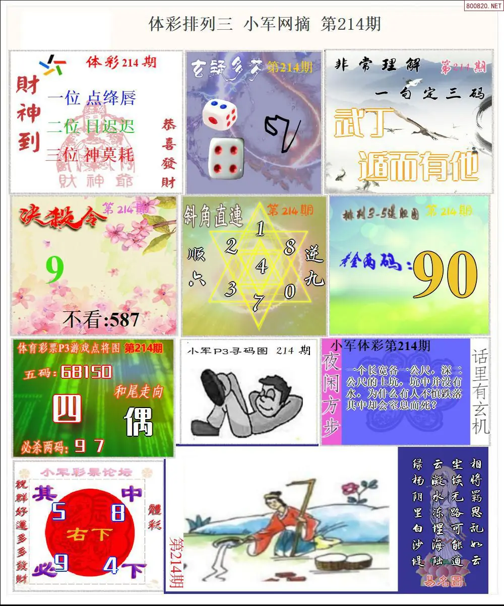 体彩P3小军网摘版