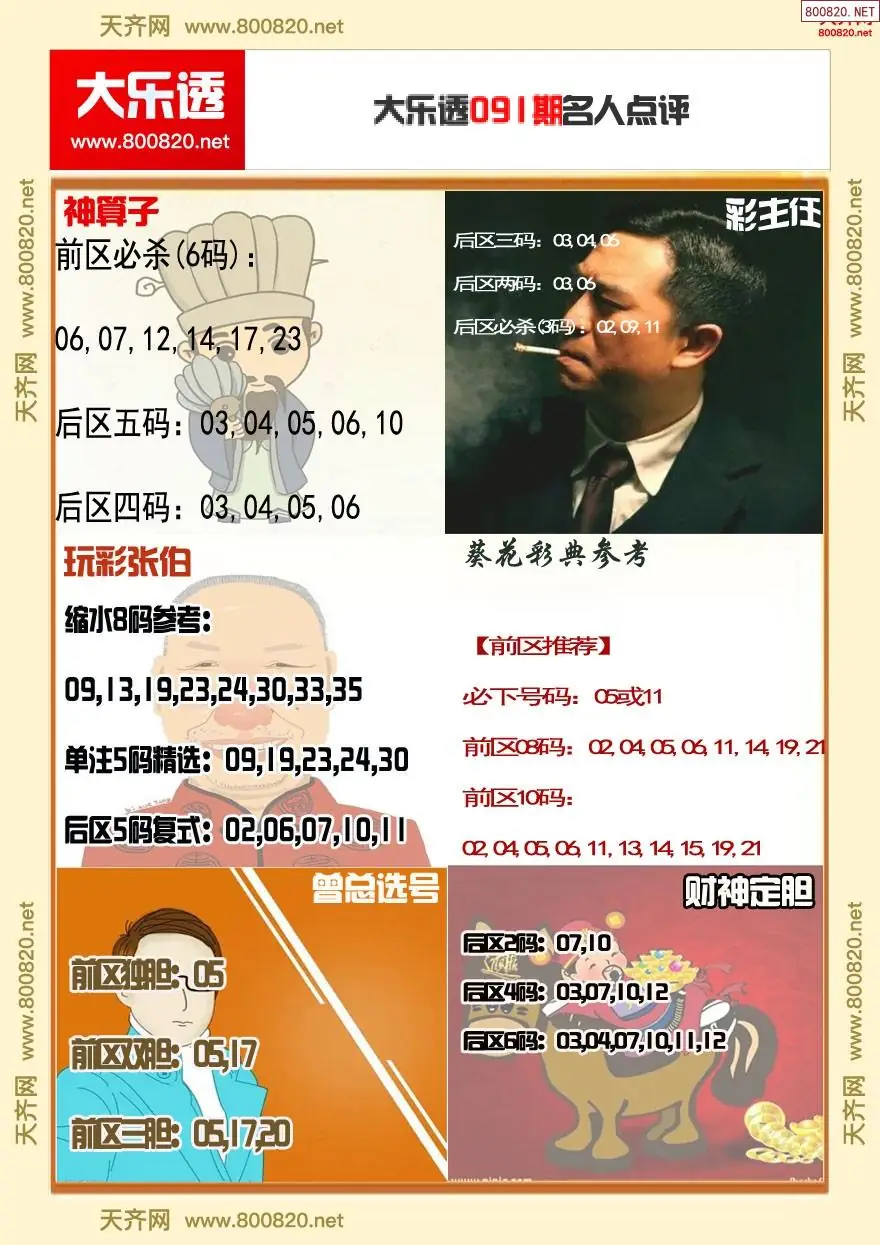 大乐透名人点评