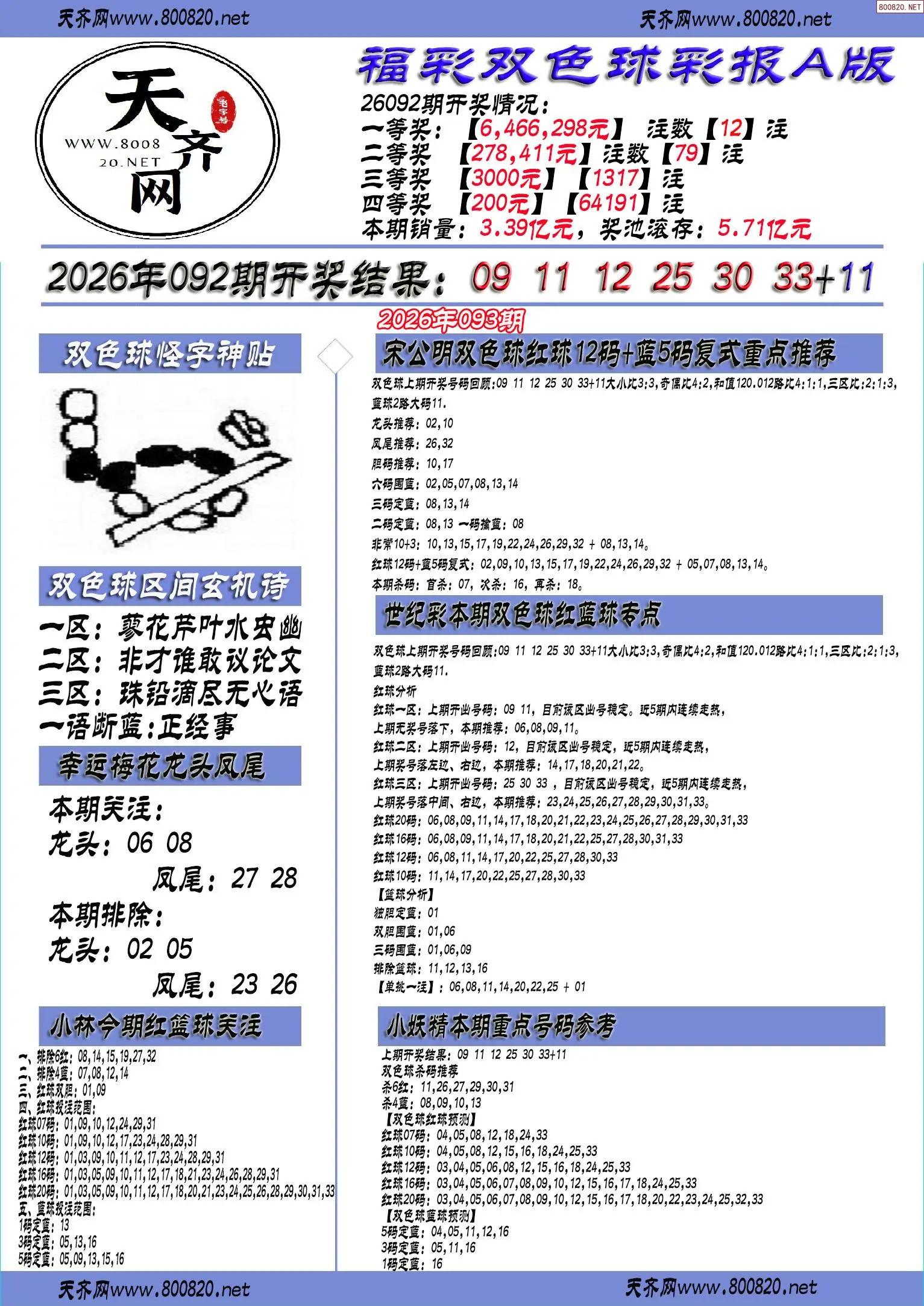 双色球彩报A版