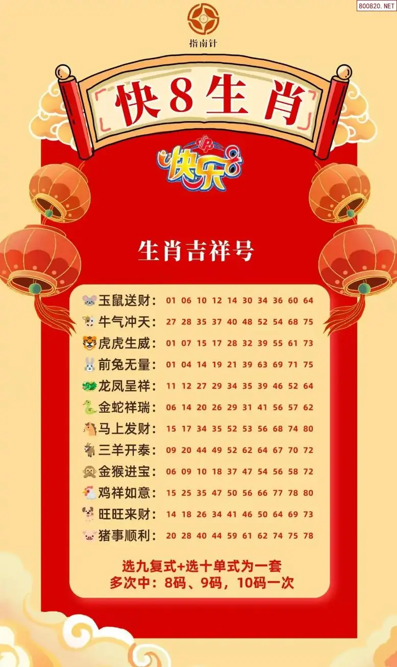 快乐8生肖幸运码