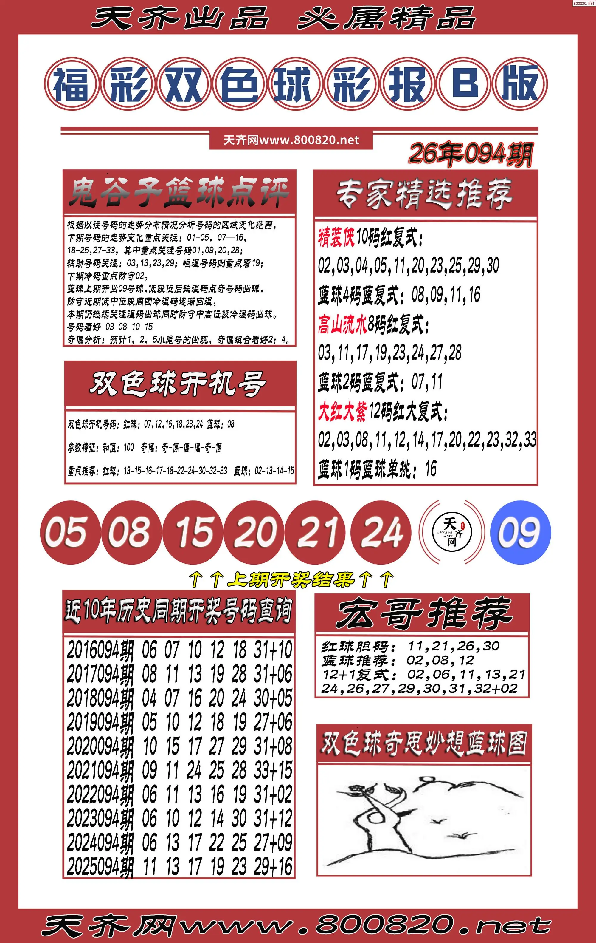 双色球彩报B版