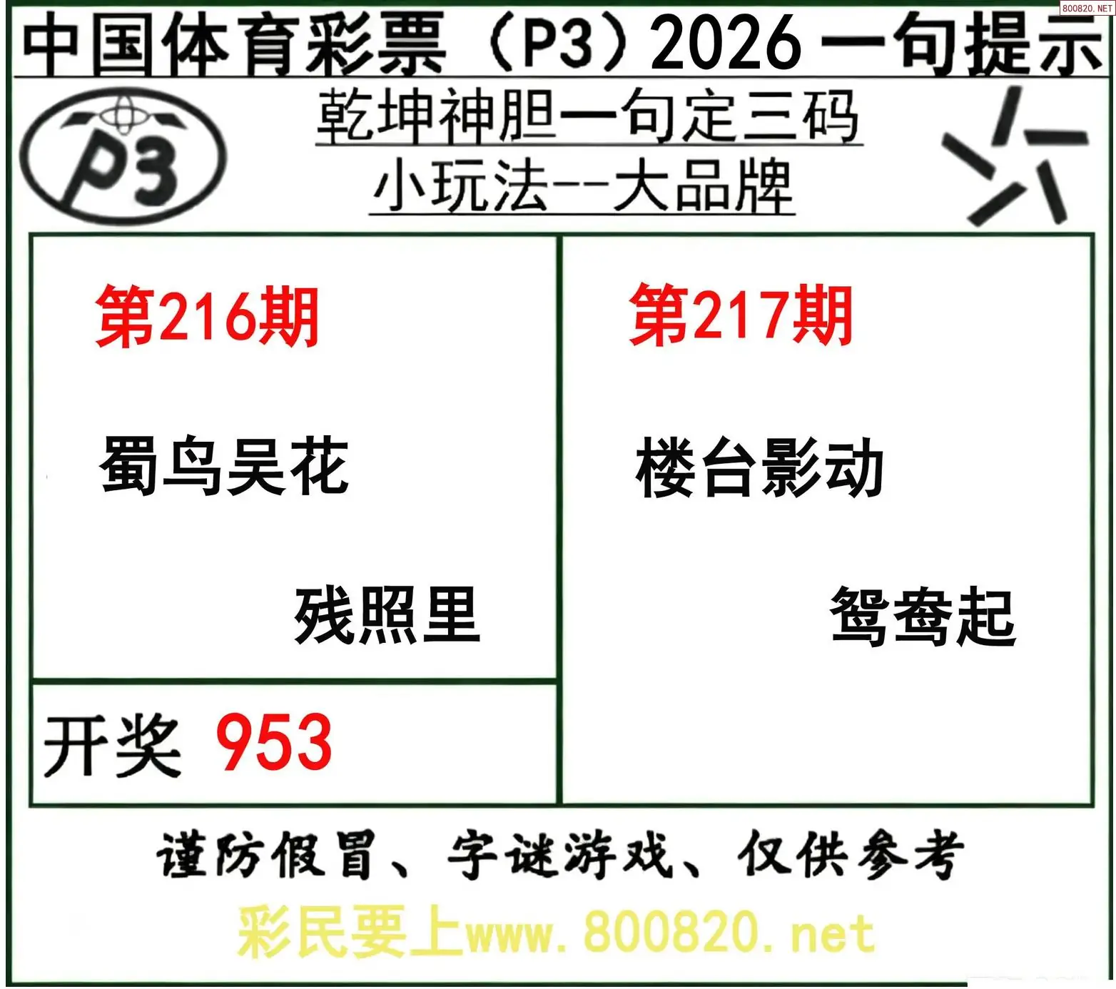 乾坤一句定三码