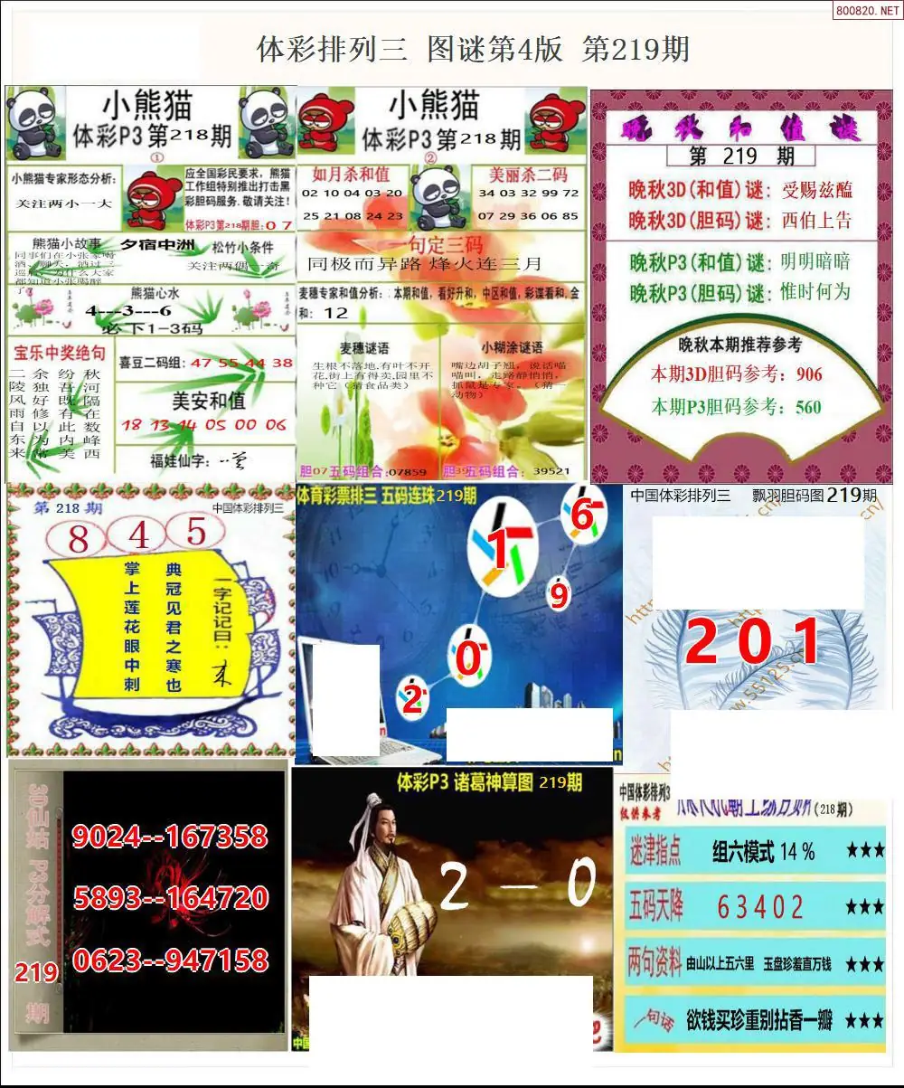 体彩p3图谜四版