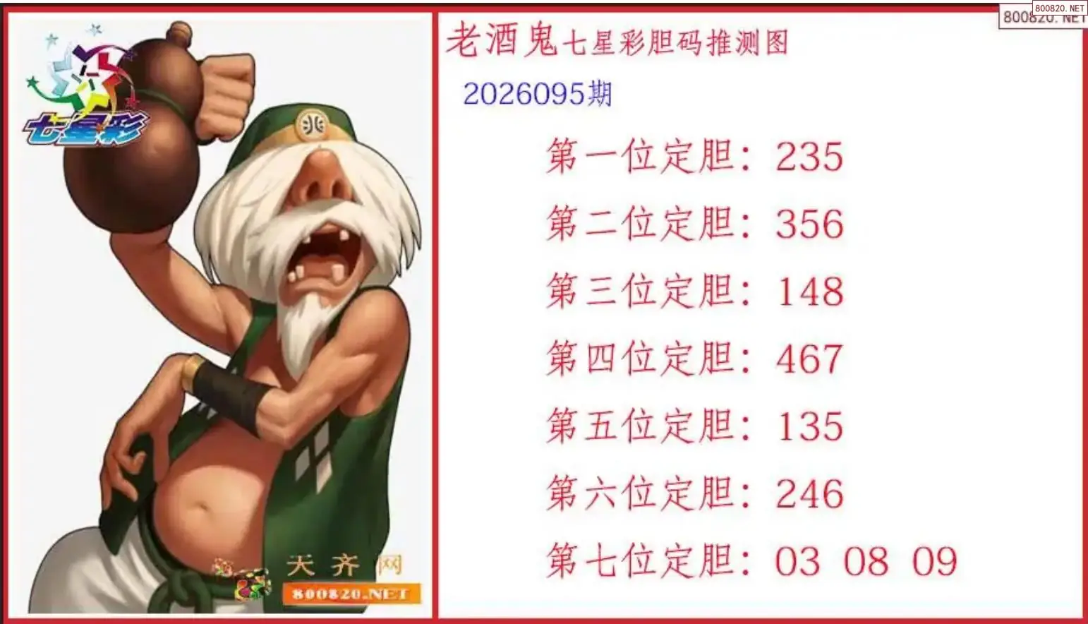 酒鬼胆码图