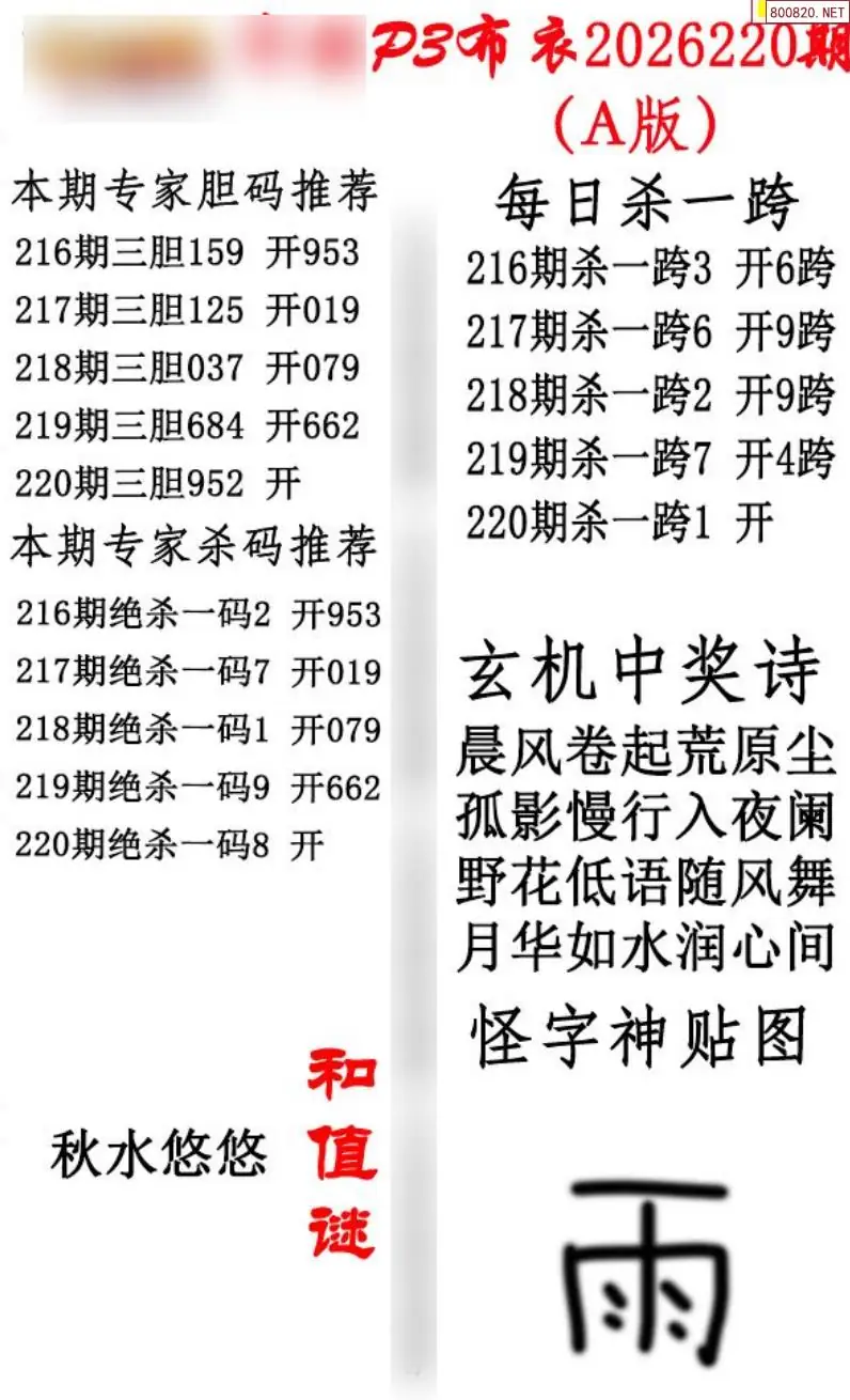 p3牛彩布衣A版