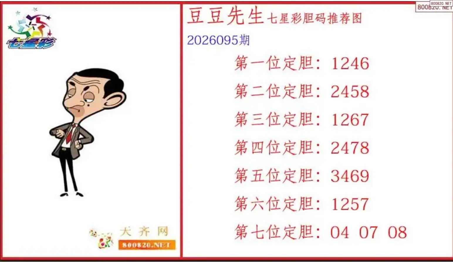 豆豆先生胆码图