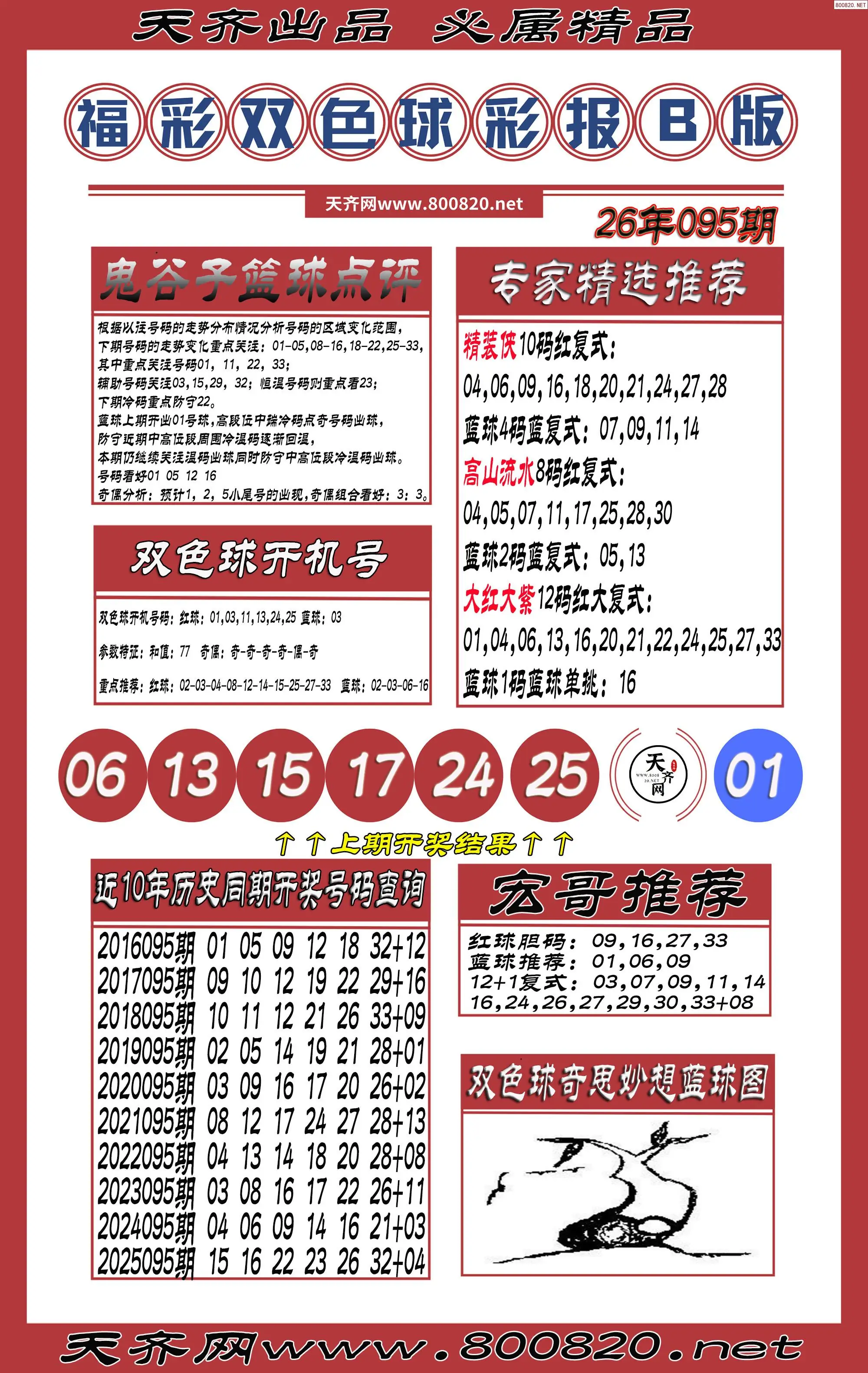 双色球彩报B版