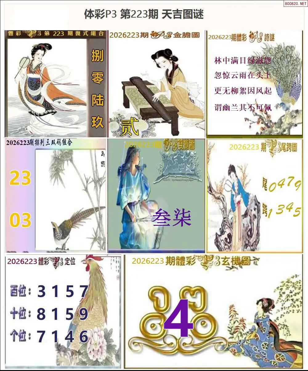 天吉P3图谜
