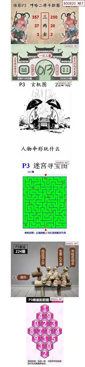 蜂巢天机图谜