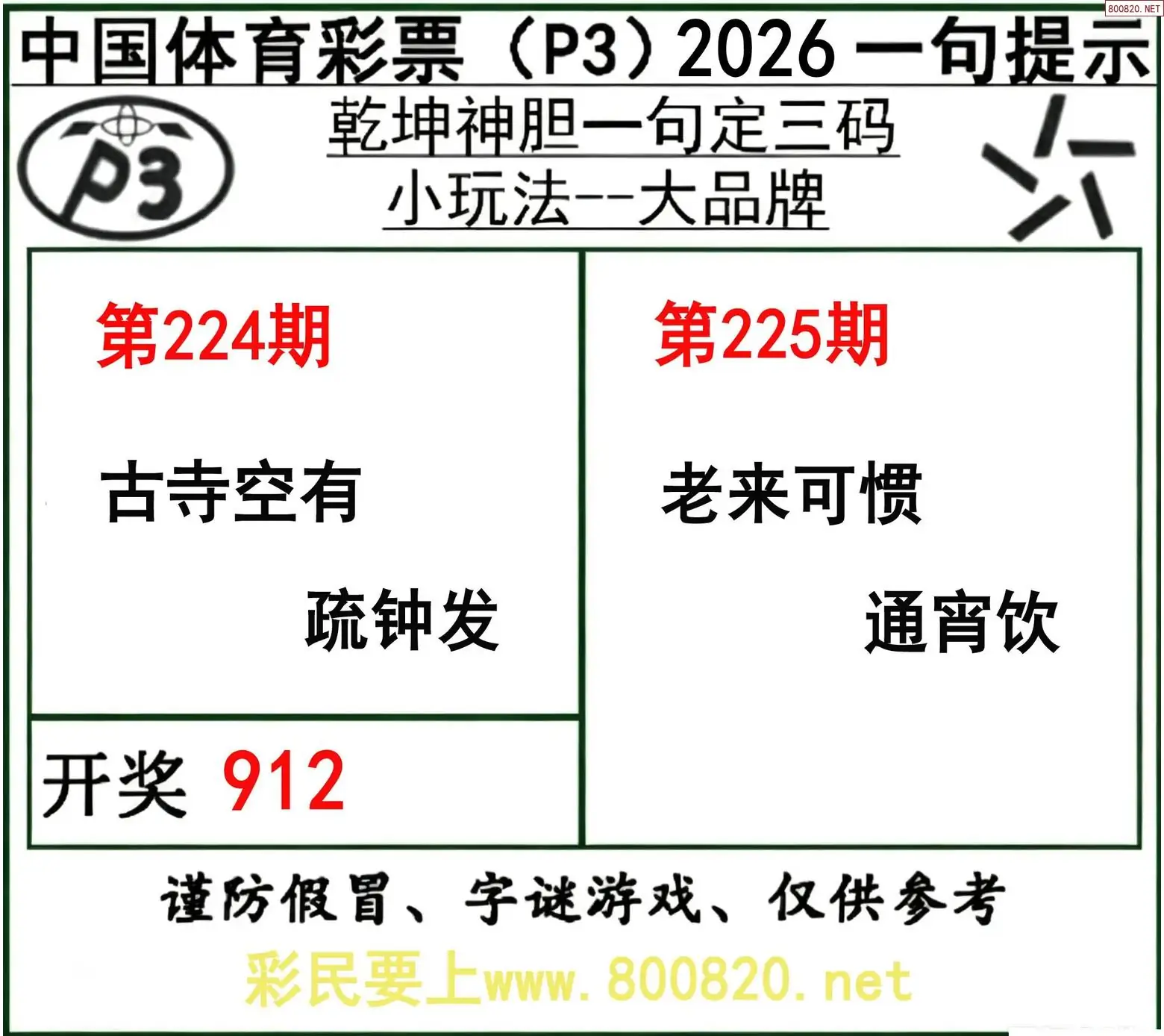 乾坤一句定三码