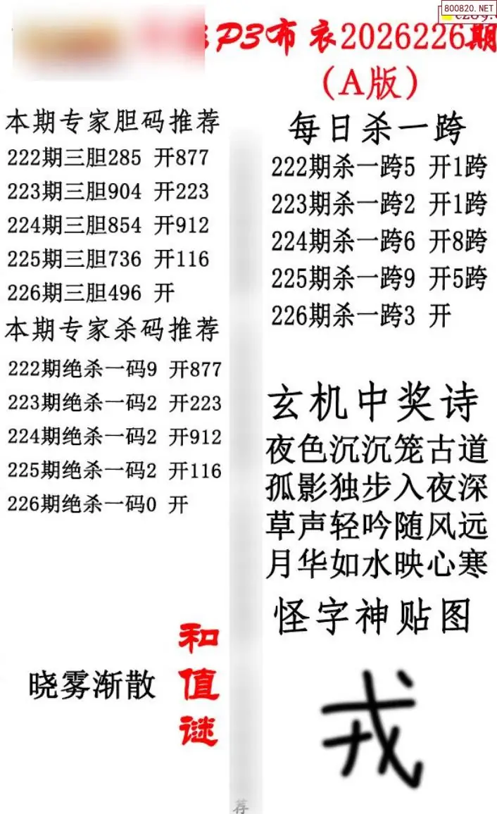 p3牛彩布衣A版