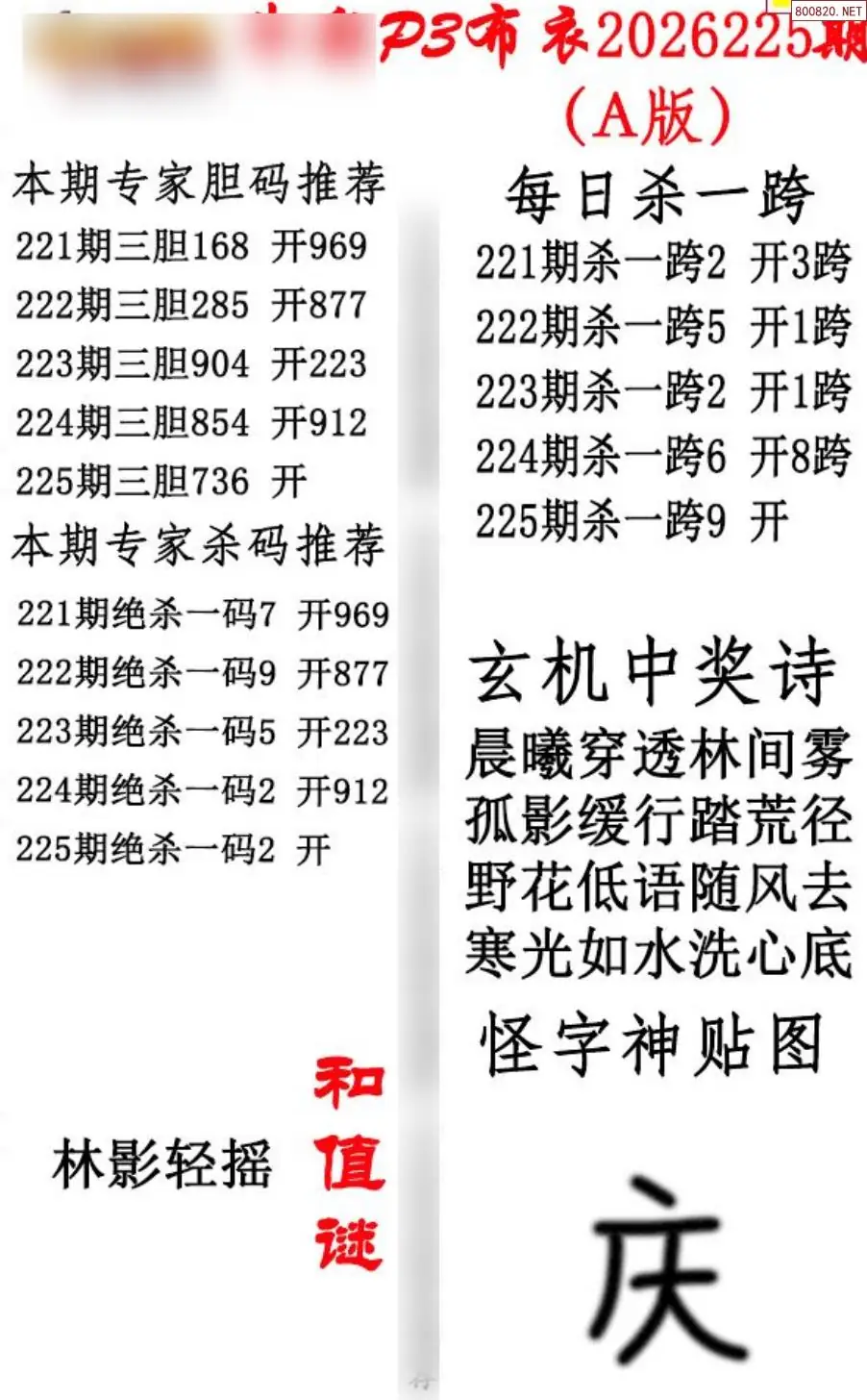 p3牛彩布衣A版