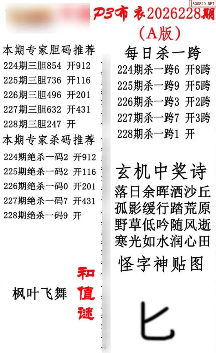 p3牛彩布衣A版