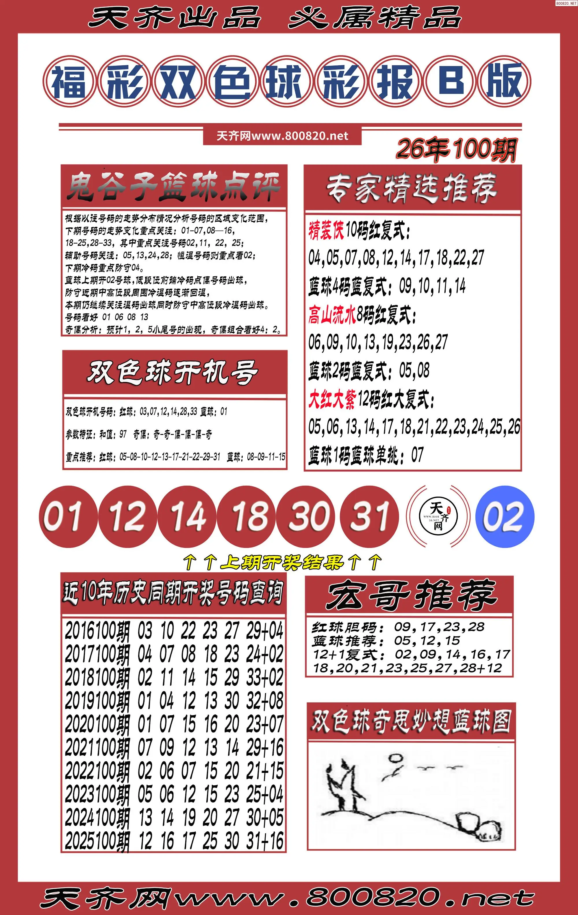 双色球彩报B版