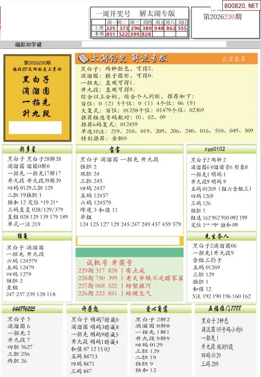乐彩解太湖