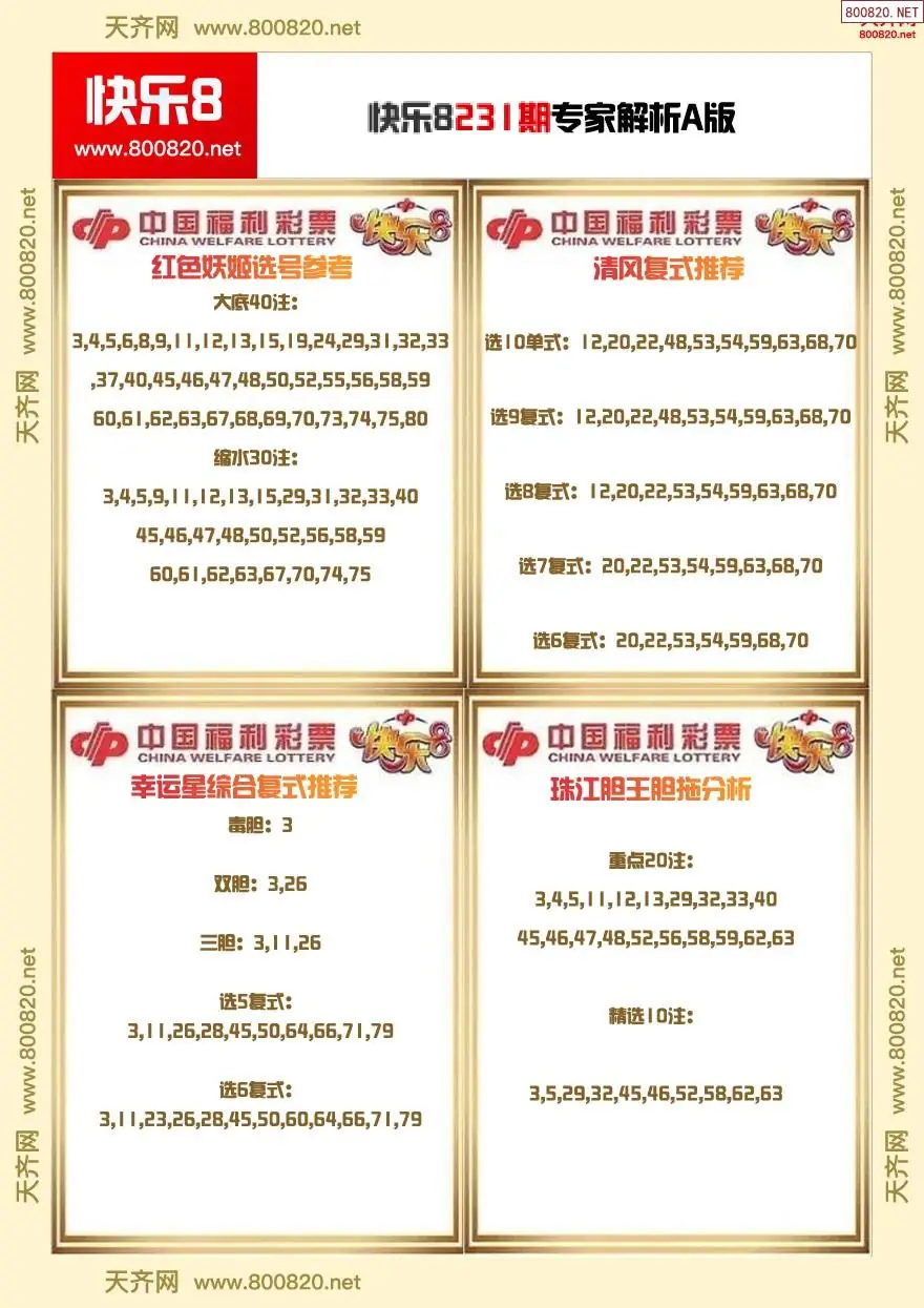 快乐8专家解析A版