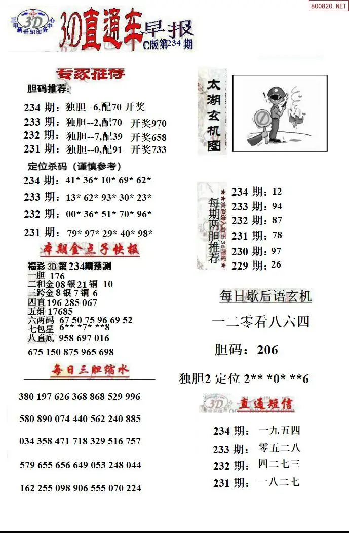 3D直通车3