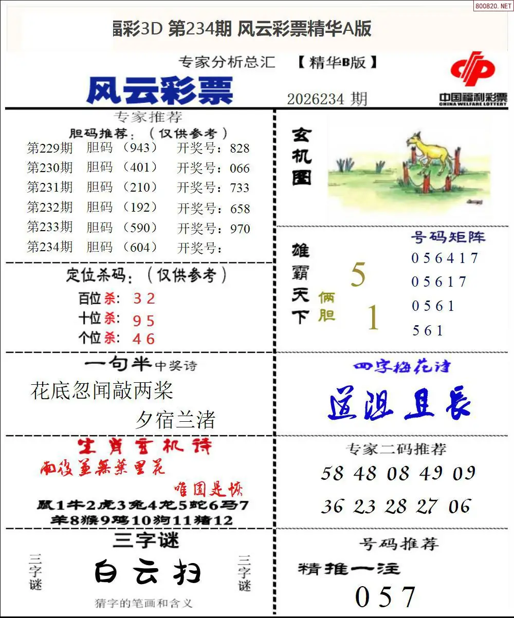 风云彩票精华B