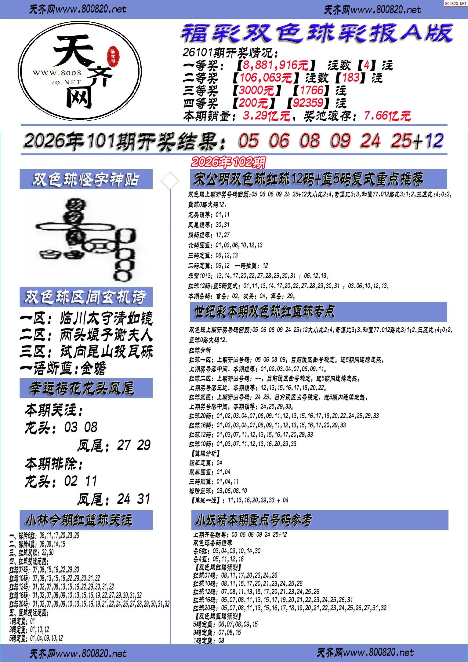 双色球彩报A版