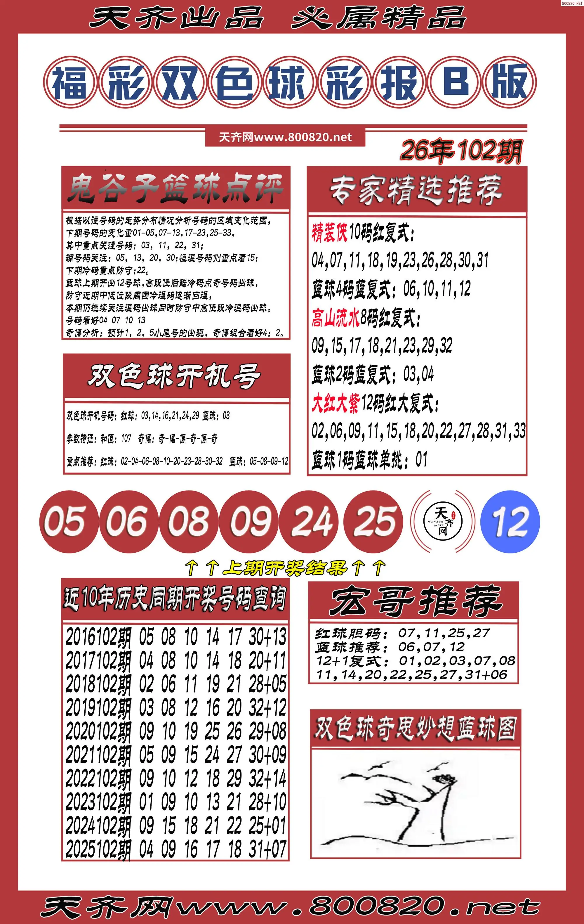 双色球彩报B版