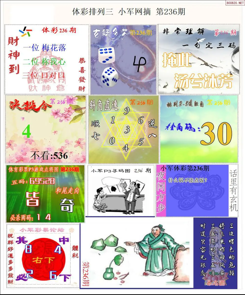 体彩P3小军网摘版