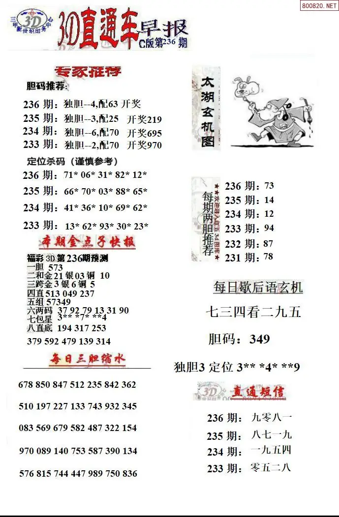 3D直通车3