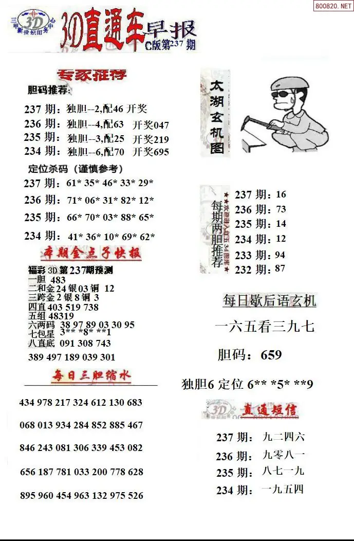 3D直通车3