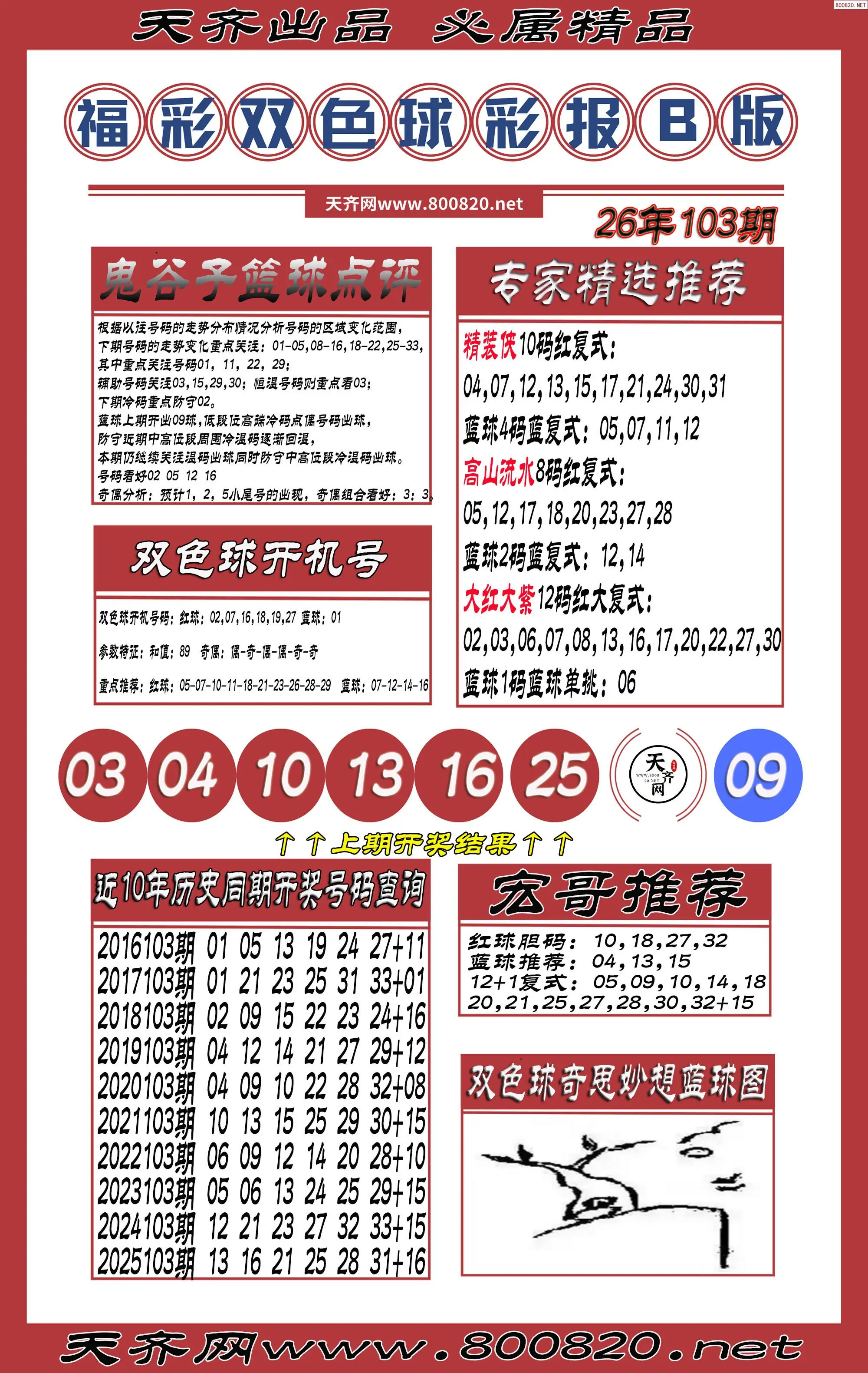 双色球彩报B版