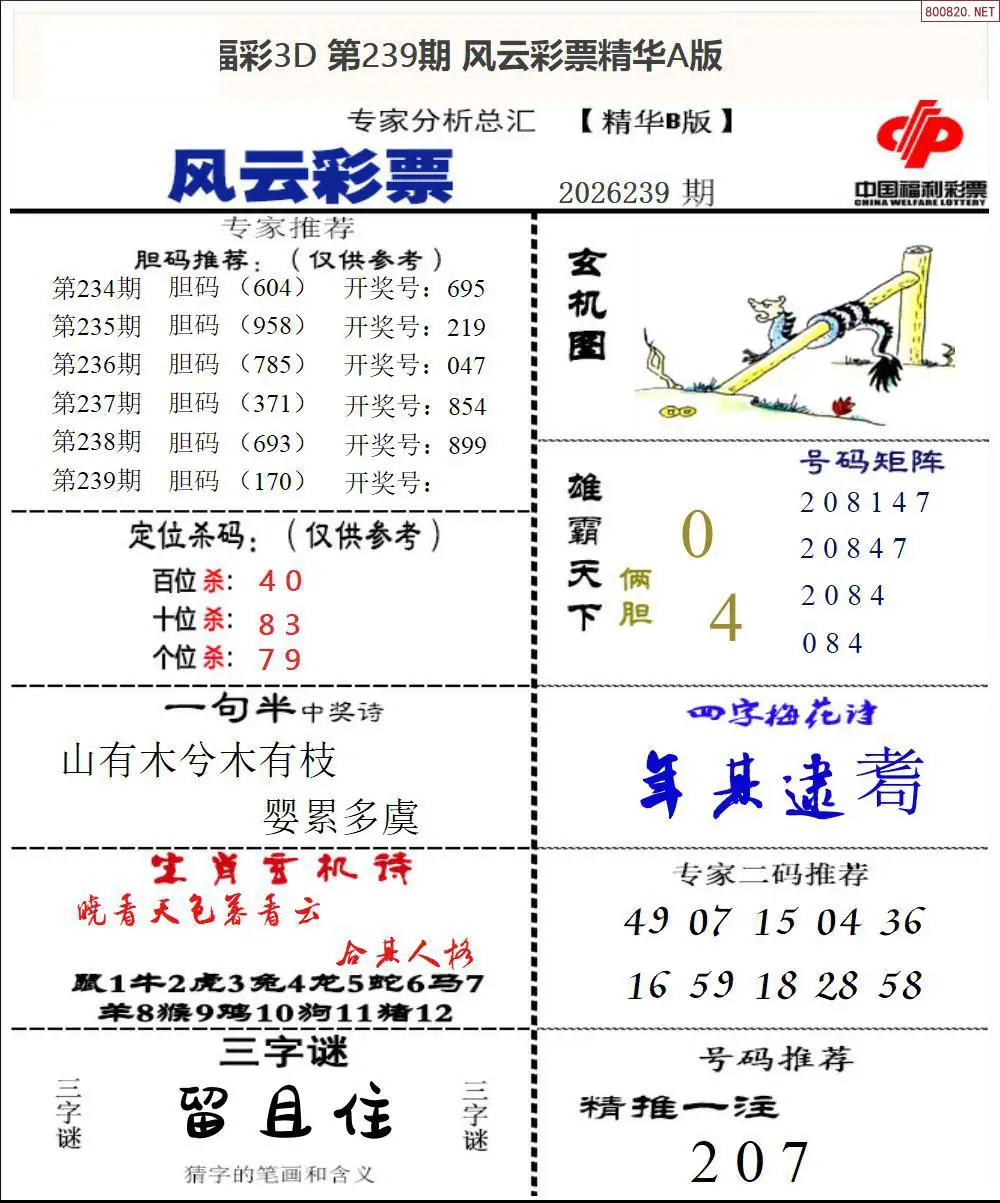 风云彩票精华B