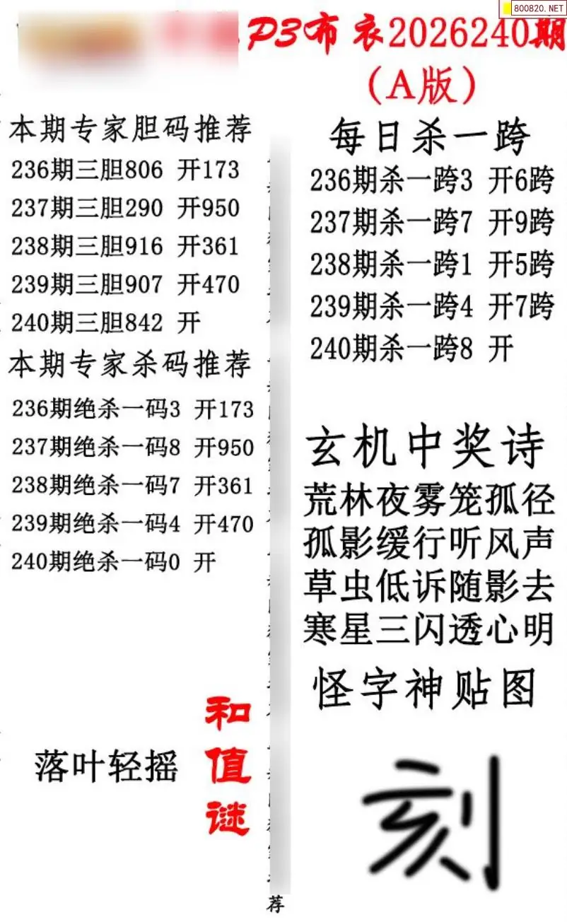 p3牛彩布衣A版