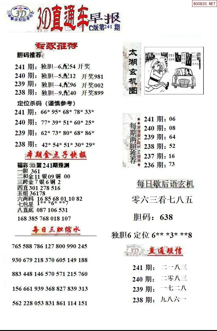 3D直通车3