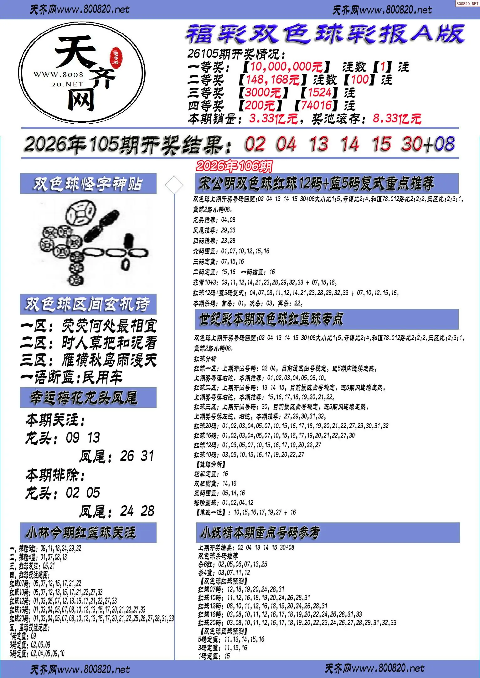 双色球彩报A版