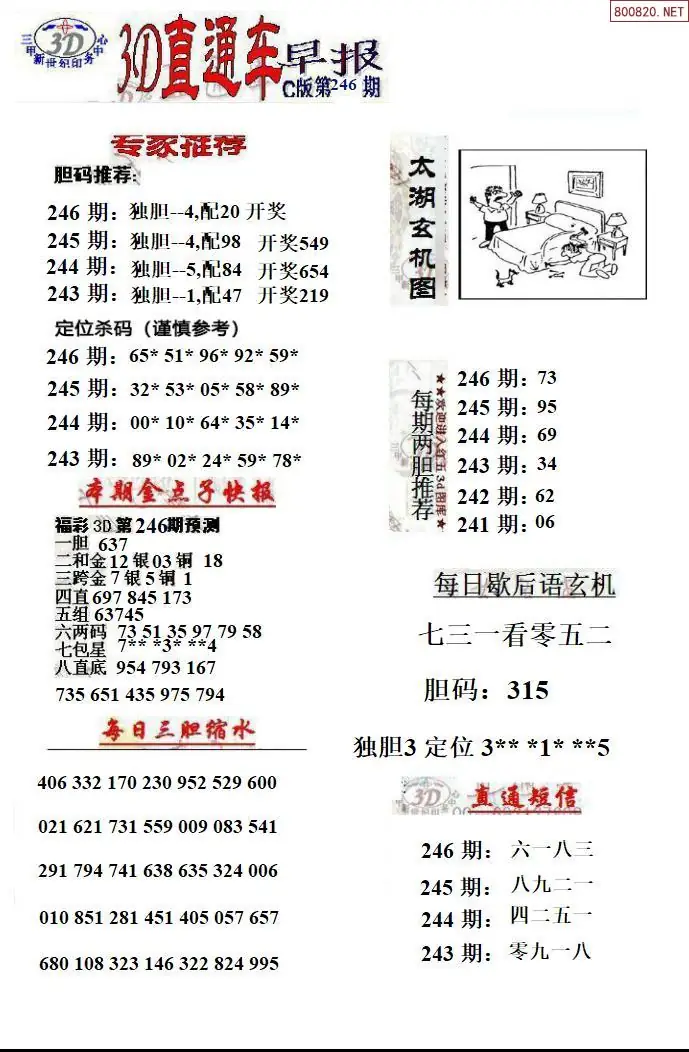 3D直通车3