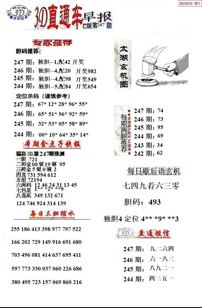 3D直通车3