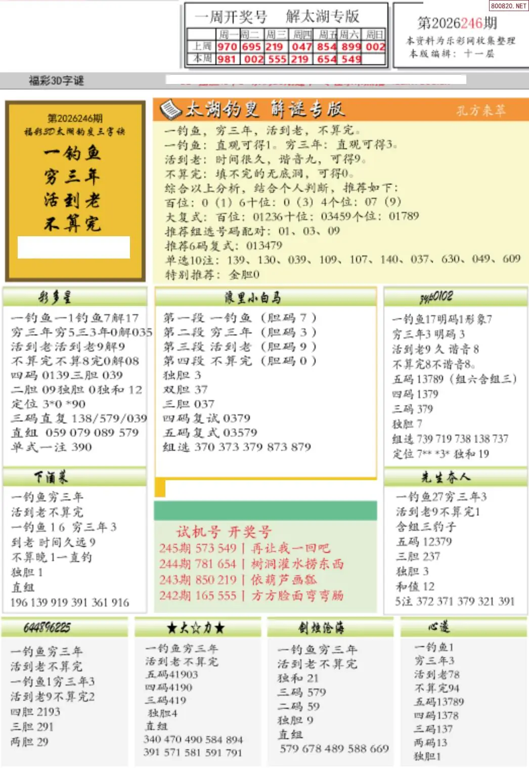 乐彩解太湖