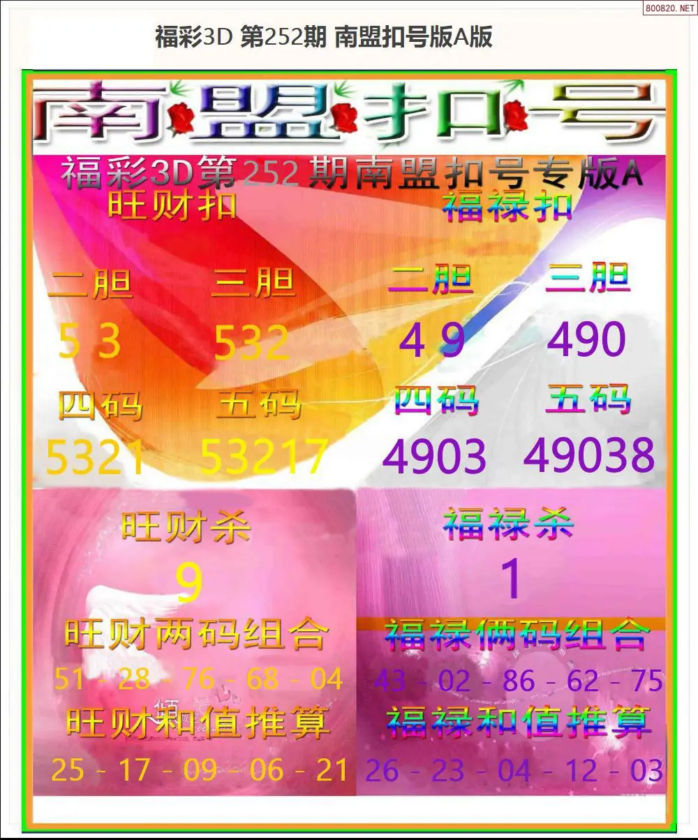 A183南盟扣号A版